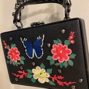Nasty Gal Embroidered Cross Body Bag